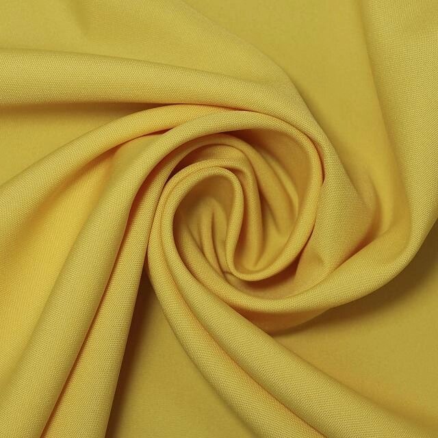 Ткань Габардин 150г/м² 100% ПЭ шир.150см (желтый) от компании Магазин ШвейМаг - фото 1