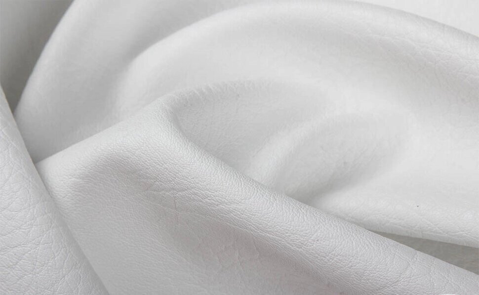 Ткань кожа стрейч, шир 1,5м (белая, матовая) от компании Магазин ШвейМаг - фото 1