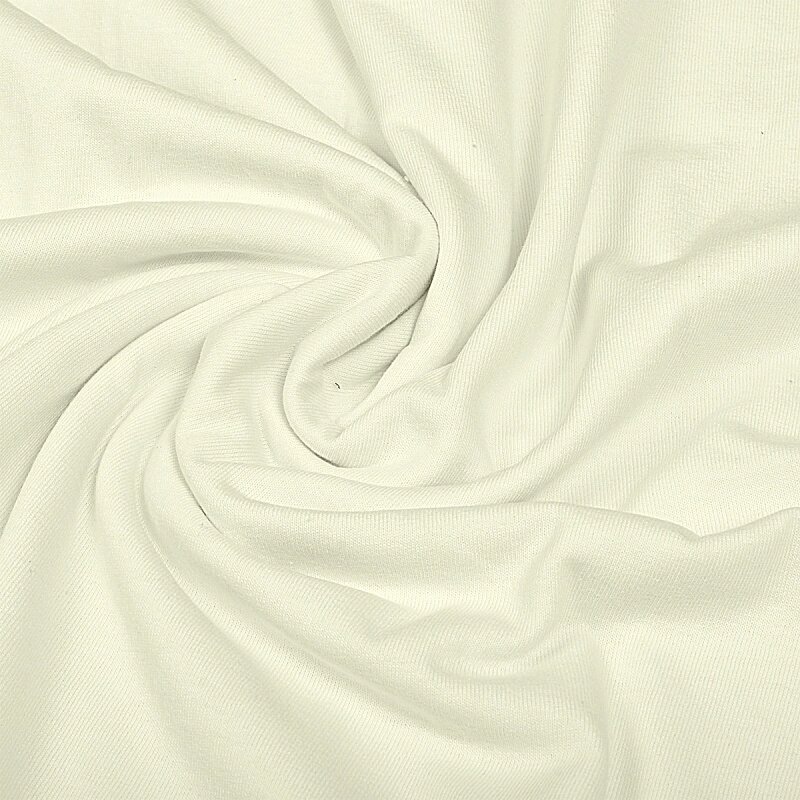 Ткань кулирка гл/крашеный, 145г/м² 100% хлопок шир.100+100см (молочный) от компании Магазин ШвейМаг - фото 1