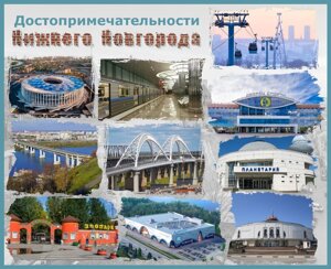 Баннер "Достопримечательности Нижнего Новгорода" 2*2,5м