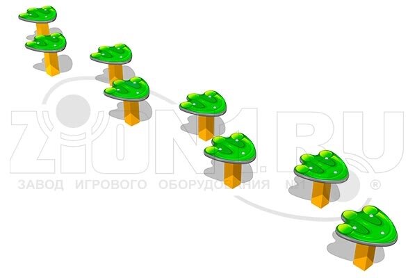 Бумы, бревна, пеньки для детских площадок АО ЗИОН1 СЭ207 Пеньки «Лягушонок» от компании ДетямЮга - фото 1