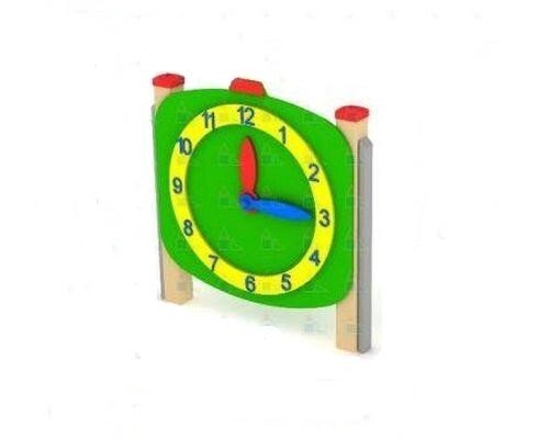 Часы учебные для детской игровой площадки, дерево от компании ДетямЮга - фото 1