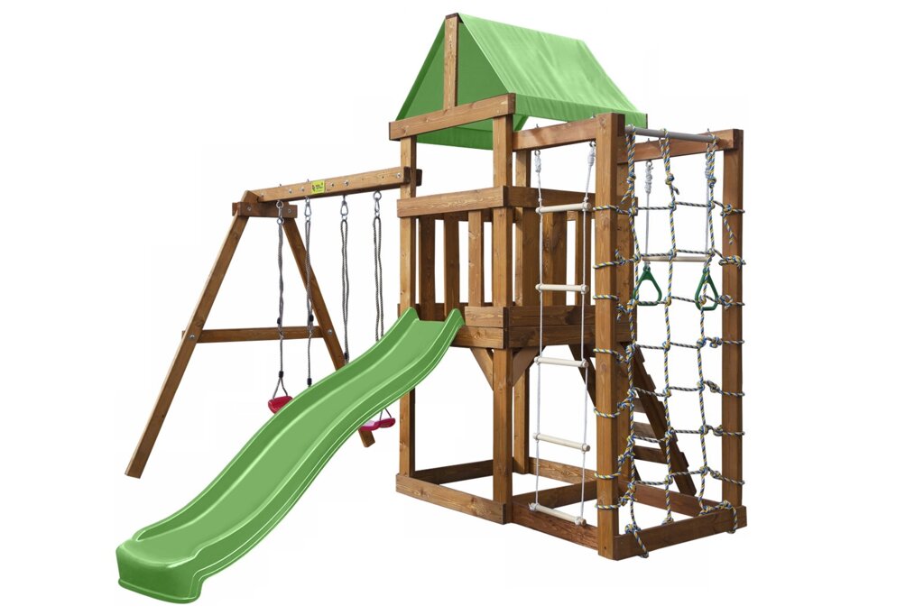 Деревянная детская площадка Babygarden Play 10,  габариты 3,4 x 3.8 м от компании ДетямЮга - фото 1