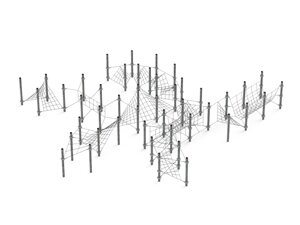 Детская игровая площадка из армированного каната, 370.042