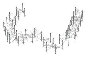 Детская игровая площадка из армированного каната, 370.045