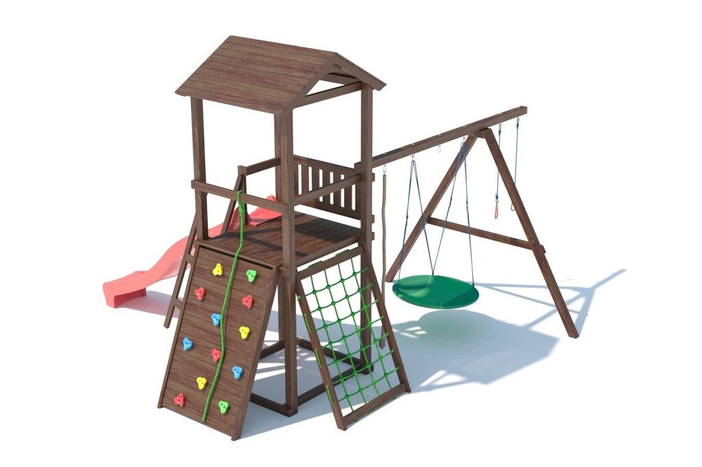 Детская площадка из лиственницы, модель А 4.1 от компании ДетямЮга - фото 1