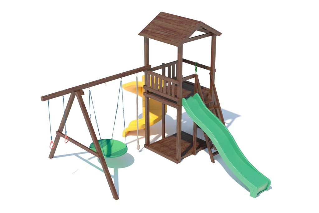 Детская площадка из лиственницы, модель А 6.1 от компании ДетямЮга - фото 1