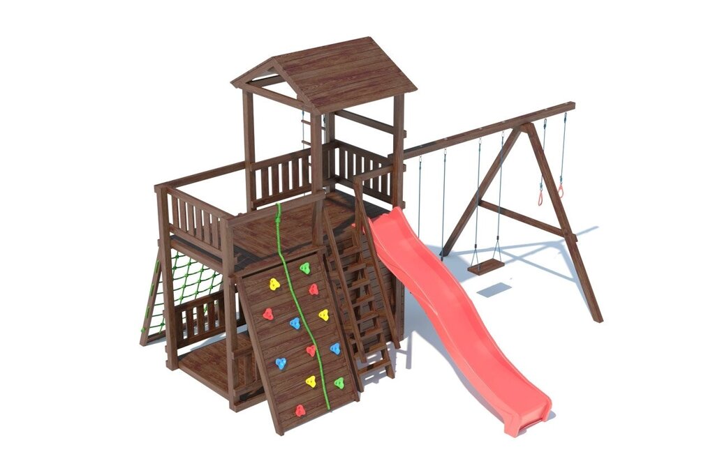 Детская площадка из лиственницы, модель В 4.4 от компании ДетямЮга - фото 1