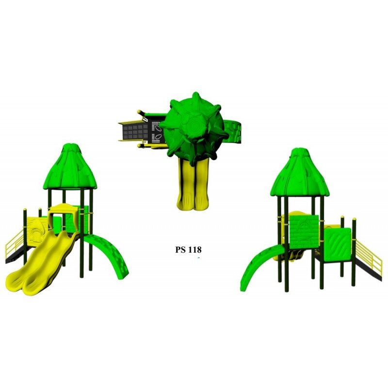 Игровой комплекс пластиковый PS 118, 5 х 4 х 4,7 м от компании ДетямЮга - фото 1