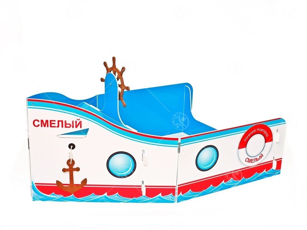 Игровой модуль "Корабль белый" средний от компании ДетямЮга - фото 1