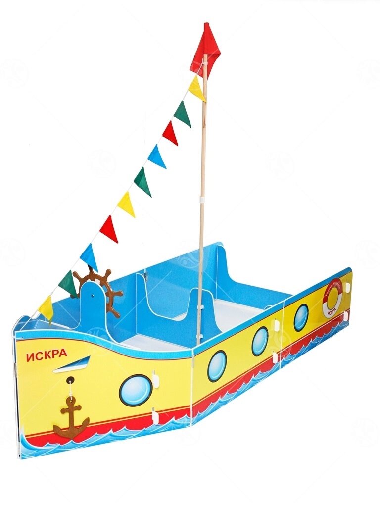 Игровой модуль "Корабль желтый" большой от компании ДетямЮга - фото 1