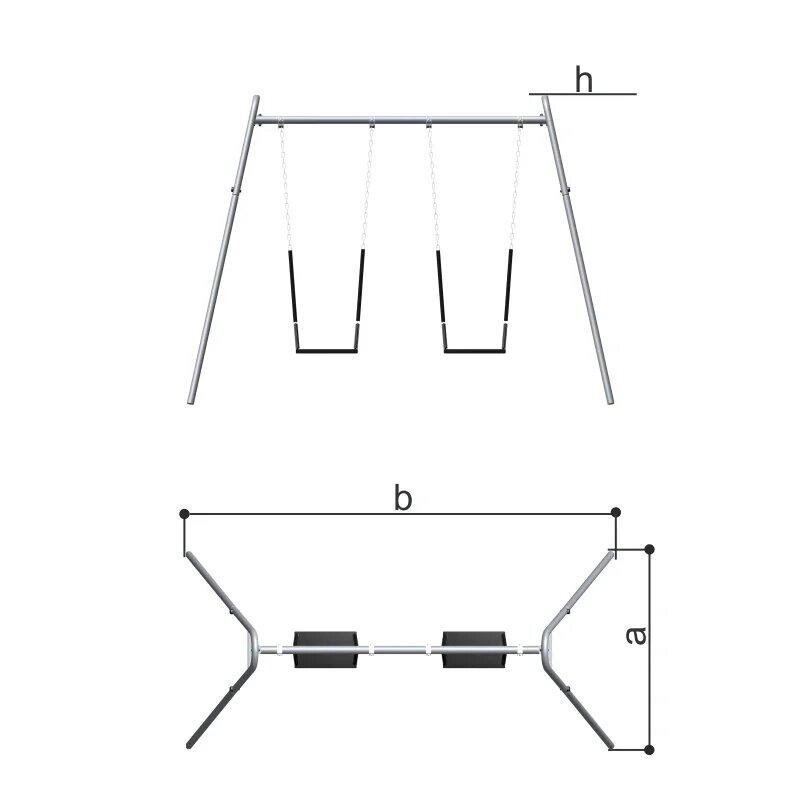 Качели вид сверху чертеж