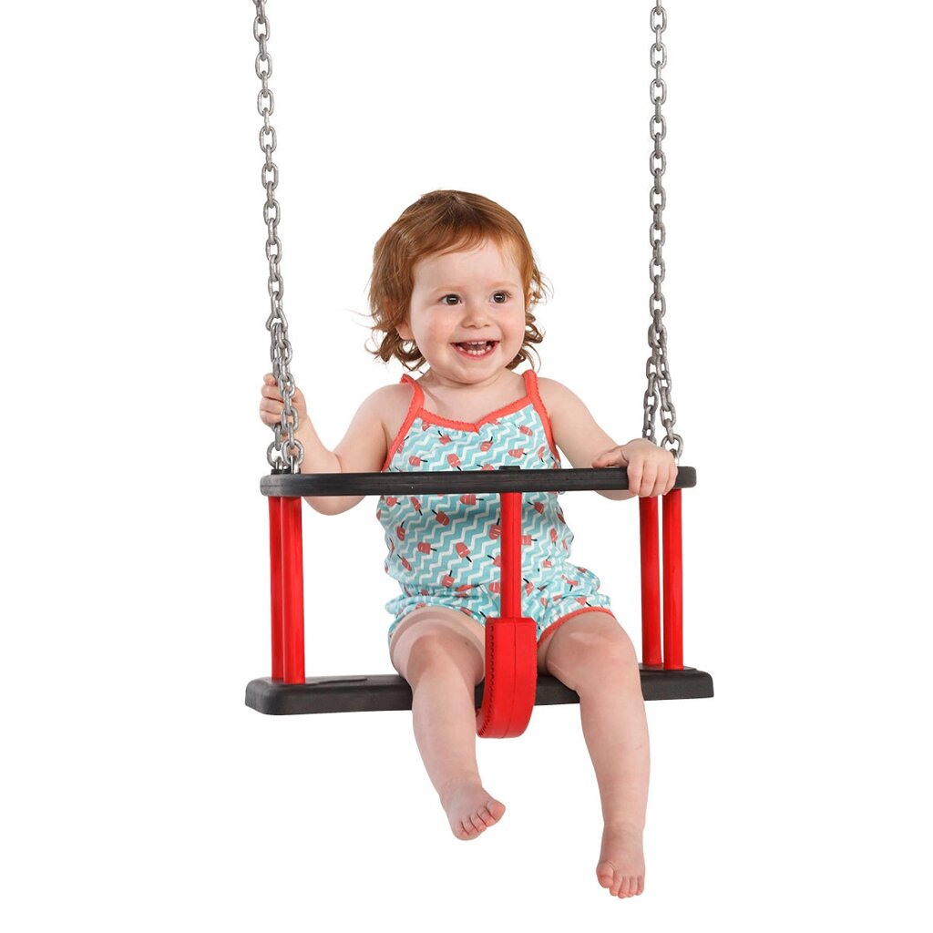 Качели-кресло для малышей на цепях, резина TPE,  усиленное аллюминиевым профилем, антивандальное от компании ДетямЮга - фото 1
