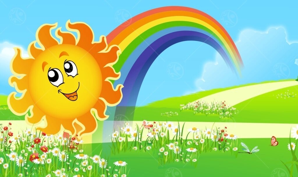 Магнитный стенд "Солнышко на радуге" от компании ДетямЮга - фото 1