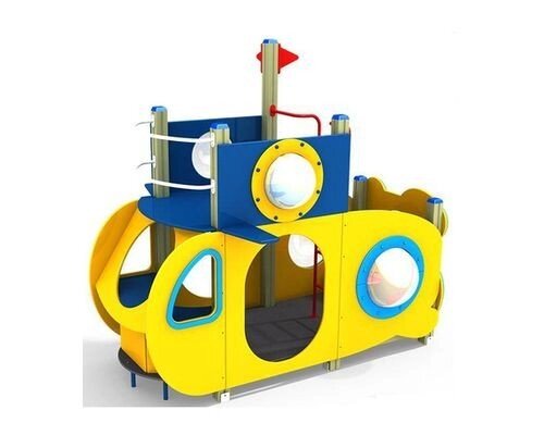 Малая архитектурная форма, игровой элемент для детской площадки Подводная лодка, дерево, металл от компании ДетямЮга - фото 1