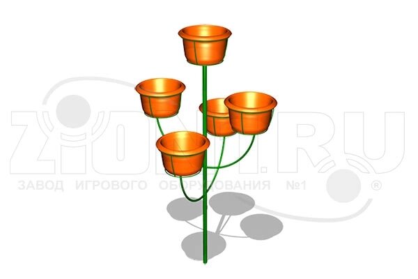 Малые архитектурные формы АО ЗИОН1 СП022 Цветочница ЦВ-4 от компании ДетямЮга - фото 1