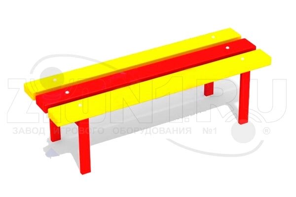 Малые архитектурные формы АО ЗИОН1 СП193 Скамейка детская «Радуга» от компании ДетямЮга - фото 1