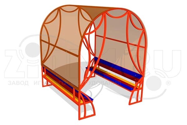Малые архитектурные формы АО ЗИОН1 СП207 Беседка детская «Капитошка» от компании ДетямЮга - фото 1