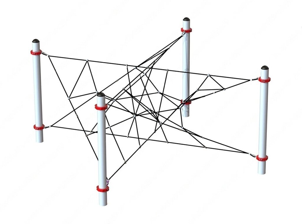 Модульный канатный комплекс 4 от компании ДетямЮга - фото 1