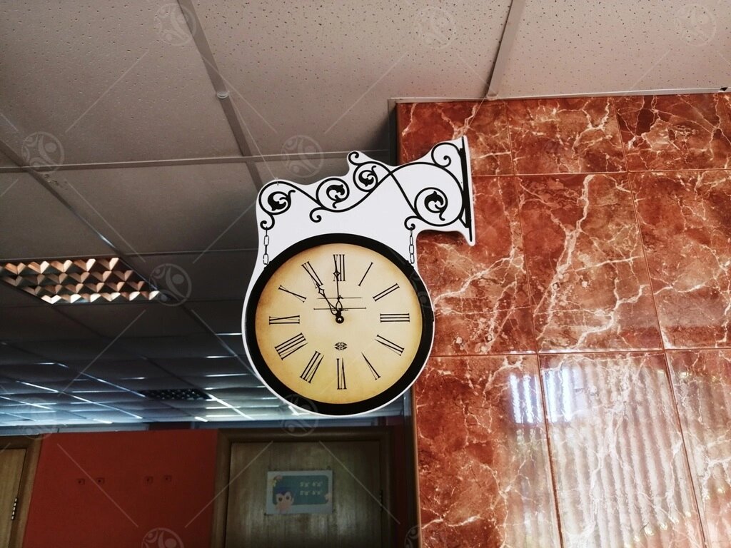 Настенное панно "Вокзальные часы" от компании ДетямЮга - фото 1
