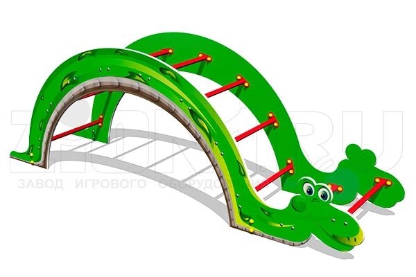 Оборудование для детских площадок АО ЗИОН1 ЭЛ051 Лаз «Змейка» от компании ДетямЮга - фото 1