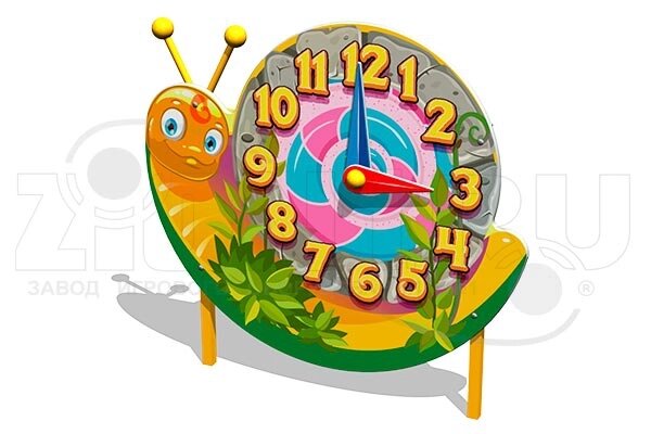 Оборудование для детских площадок АО ЗИОН1 ИМ039 Игровая панель «Часы-Улитка» от компании ДетямЮга - фото 1