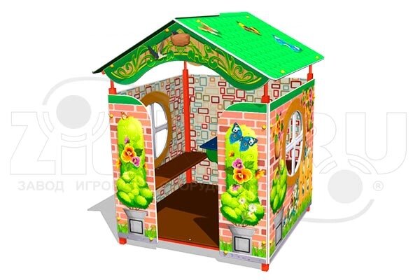 Оборудование для детских площадок АО ЗИОН1 ИМ137 Детский игровой домик «Дача У1» от компании ДетямЮга - фото 1