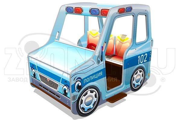 Оборудование для детских площадок АО ЗИОН1 ИМ246 Игровой макет «Машина Полиции» от компании ДетямЮга - фото 1