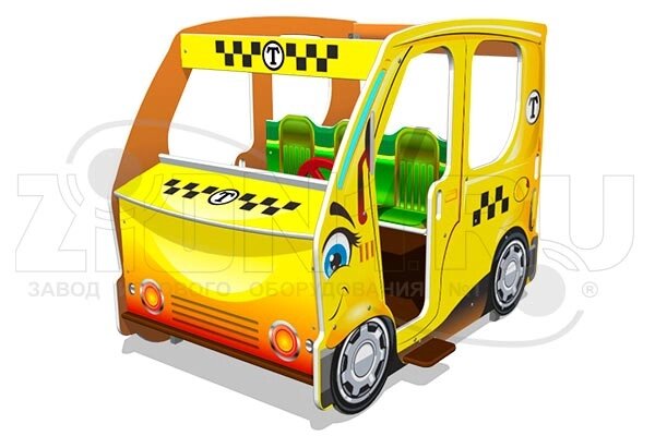Оборудование для детских площадок АО ЗИОН1 ИМ252 Игровой макет «Машинка Такси» от компании ДетямЮга - фото 1