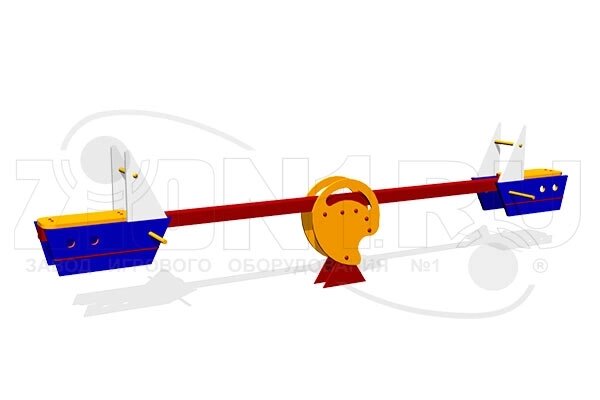 Оборудование для детских площадок АО ЗИОН1 КЧ023 Качалка-балансир «Моряк» от компании ДетямЮга - фото 1