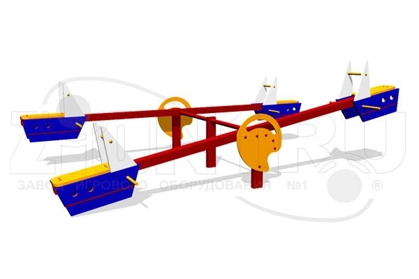 Оборудование для детских площадок АО ЗИОН1 КЧ039 Качалка-балансир «Моряк 2» от компании ДетямЮга - фото 1