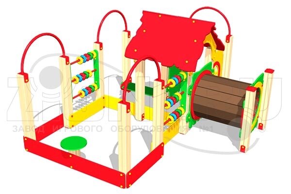 Оборудование для детских площадок АО ЗИОН1 КД002 Детский игровой комплекс «Карликовый лемур» от компании ДетямЮга - фото 1