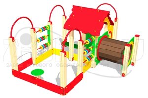 Оборудование для детских площадок АО ЗИОН1 КД002 Детский игровой комплекс «Карликовый лемур»