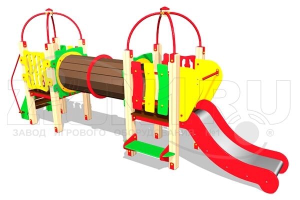 Оборудование для детских площадок АО ЗИОН1 КД003 Детский игровой комплекс «Бурундук» от компании ДетямЮга - фото 1