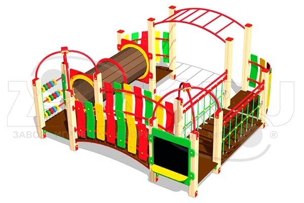 Оборудование для детских площадок АО ЗИОН1 КД005 Детский игровой комплекс «Енот» от компании ДетямЮга - фото 1