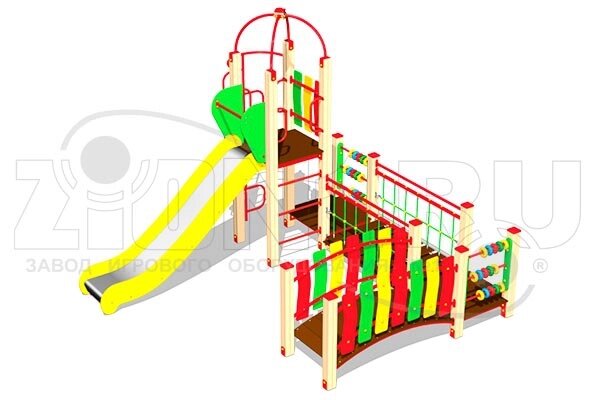 Оборудование для детских площадок АО ЗИОН1 КД006 Детский игровой комплекс «Красная панда» от компании ДетямЮга - фото 1