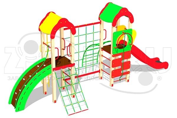 Оборудование для детских площадок АО ЗИОН1 КД011 Детский игровой комплекс «Жираф» от компании ДетямЮга - фото 1