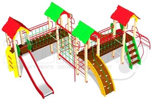 Оборудование для детских площадок АО ЗИОН1 КД013 Детский игровой комплекс «Калахарский лев»