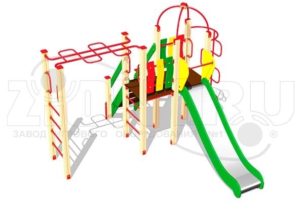 Оборудование для детских площадок АО ЗИОН1 КД081 Детский игровой комплекс «Горная зебра» от компании ДетямЮга - фото 1