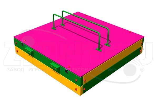 Оборудование для детских площадок АО ЗИОН1 П056 Песочница с откидной крышкой от компании ДетямЮга - фото 1