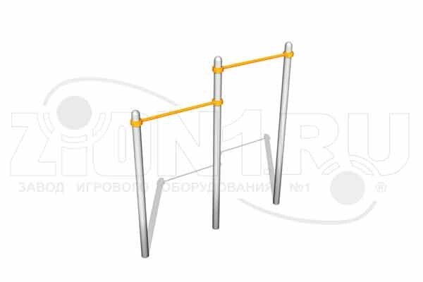 Оборудование для воркаута (Workout) АО ЗИОН1 ВА048 Турник разноуровневый детский ВА-1400-1600 от компании ДетямЮга - фото 1