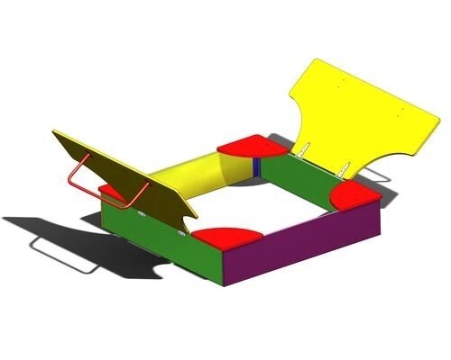 Песочница Алладин (с крышкой), 1,2*1,2м или 1,5*1,5м, высота 0,6м от компании ДетямЮга - фото 1