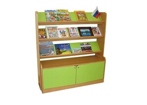 Книжный уголок полуоткрытый для книг, игрушек, наглядных пособий, дидактического материала