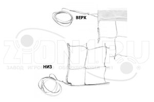 Спортивные элементы АО ЗИОН1 ТС072 Сетка волейбольная
