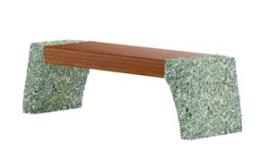 Скамейка бетонная stone park soft