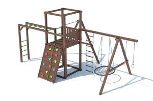 Детская площадка из лиственницы, модель А 2.1