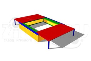 Оборудование для детских площадок АО ЗИОН1 П032 Детская песочница «Секрет»