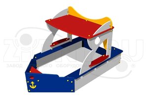 Оборудование для детских площадок АО ЗИОН1 П011 Детская песочница-макет «Кораблик»