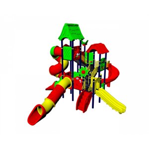 Игровой комплекс пластиковый PS 107, 9 х 8,5 х 6,2 м