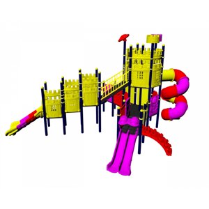 Игровой комплекс пластиковый PS 116, 12,5 х 10 х 6,4 м